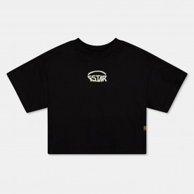 Къса блуза G Star Kids Gstar Crop Top - DK Black къса,блуза,g,star,kids,gstar,crop,top,dk,black