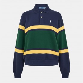 блуза,с,яка,дамски,ризи,дамски,топове,polo,ralph,lauren,women's,polo,shirt,navy,multi