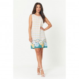 рокля,дамски,поли,и,рокли,дамски,облекла,размер,be,you,sleeveless,floral,shift,dress,green