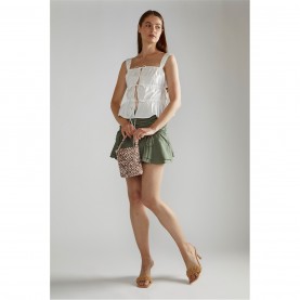 дамски,топове,narrated,white,square,neck,sleeveless,top,white