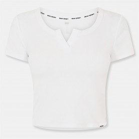 тениска,дамски,топове,dkny,rib,t,shirt,ld99,white