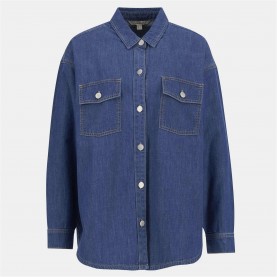 Риза с дълъг ръкав Barbour Women's Woodrow Long Sleeve Tailored Fit Denim Shirt - Authentic риза,с,дълъг,ръкав,дамски,ризи,barbour,women's,woodrow,long,sleeve,tailored,fit,denim,shirt,authentic