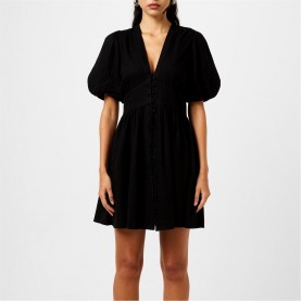 Рокля Nobodys Child Starlight Puff Sleeve Mini Dress - Black рокля,дамски,поли,и,рокли,nobodys,child,starlight,puff,sleeve,mini,dress,black