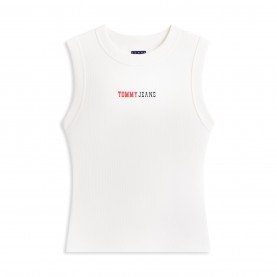 Tommy Jeans TJ Ess L Rib T Ld62 - Ecru дамски,топове,tommy,jeans,tj,ess,l,rib,t,ld62,ecru
