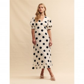 Рокля Nobodys Child Delila Dress - SpotWhite рокля,дамски,поли,и,рокли,nobodys,child,delila,dress,spotwhite