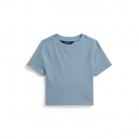 бебешка,блуза,с,яка,детски,3/4,панталони,polo,ralph,lauren,polo,baby,tee,jn63,light,blue