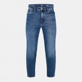 Дънки Boss Mens Ogden Straight Leg Jeans - Mid Blue 416 дънки,мъжки,дънки,boss,men,s,ogden,straight,leg,jeans,mid,blue,416