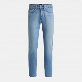 Дънки Boss Men's Re.Maine BC Straight Denim Jeans with Iconic Logo Patch - Bright Blue дънки,промоция,на,зимни,облекла,мъжки,дънки,boss,men's,re.maine,bc,straight,denim,jeans,with,iconic,logo,patch,bright,blue