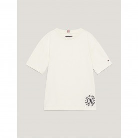 юношеска,тениска,детски,облекла,tommy,hilfiger,varsity,crest,logo,t,shirt,juniors,calico