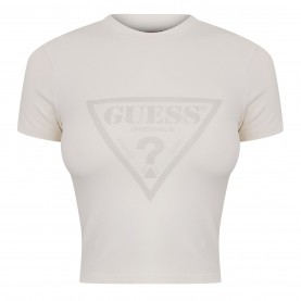 бебешка,тениска,дамски,топове,дамски,тениски,guess,guess,tri,baby,tee,ld44,sandy,shore,mlt