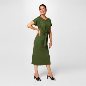 рокля,дамски,поли,и,рокли,biba,biba,tie,front,jersey,dress,khaki