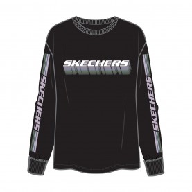 дамска,тениска,разпродажба,skechers,дамски,тениски,дамски,топове,дамски,горнища,размер+,дамски,облекла,размер,skechers,stacked,ls,tee,t,shirt,womens,black