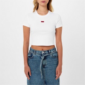 къса,блуза,дамски,топове,hugo,deluisa,crop,top,white,100