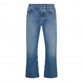 Дънки OFF WHITE Men's Half Arrow Straight Leg Jeans - Med Blue 4000 дънки,мъжки,дънки,off,white,men's,half,arrow,straight,leg,jeans,med,blue,4000