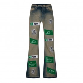 дънки,мъжки,дънки,off,white,diag,multi,logo,jeans,multicolor