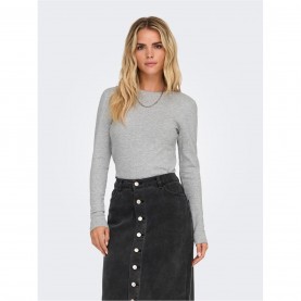 дамски,тениски,дамски,топове,only,riley,ls,top,ld00,lt,grey,melange