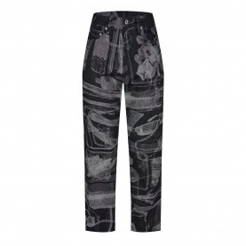 дънки,мъжки,дънки,off,white,pattern,slim,jeans,black
