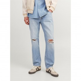 Дънки Jack and Jones Straight Leg Jeans - Blue Denim дънки,мъжки,дънки,jack,and,jones,straight,leg,jeans,blue,denim