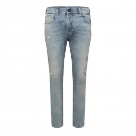Дънки Diesel Mens Tepphar-X Slim Fit Jeans - Blue Denim дънки,мъжки,дънки,diesel,men,s,tepphar,x,slim,fit,jeans,blue,denim