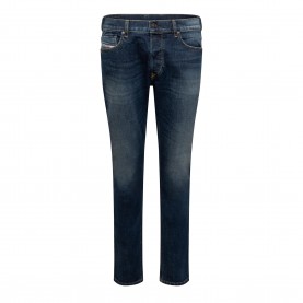 Дънки Diesel Mens Tepphar-X Slim Fit Jeans - Blue Denim дънки,мъжки,дънки,diesel,men,s,tepphar,x,slim,fit,jeans,blue,denim
