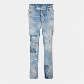 Дънки DSQUARED2 Men's DSQ Cool Guy Slim Fit Jeans - Navy Blue дънки,мъжки,дънки,dsquared2,men's,dsq,cool,guy,slim,fit,jeans,navy,blue