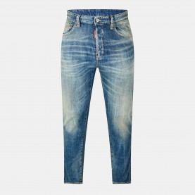Дънки DSquared2 Mens Denim Straight Leg Jeans - Navy Blue дънки,мъжки,дънки,dsquared2,men,s,denim,straight,leg,jeans,navy,blue