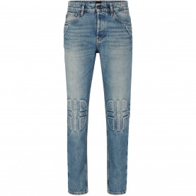 Дънки Boss Mens Troy Biker Bc Slim Fit Jeans - Turquoise/Aqua дънки,мъжки,дънки,boss,men,s,troy,biker,bc,slim,fit,jeans,turquoise,aqua