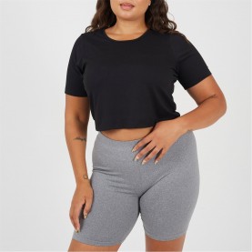 тениска,дамски,топове,дамски,горнища,размер+,дамски,облекла,размер,brave,soul,ps,crop,tee,ld99,black