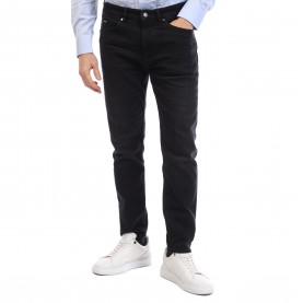 Дънки Boss Mens H Delano Slim Fit Jeans - Black дънки,мъжки,дънки,boss,men,s,h,delano,slim,fit,jeans,black