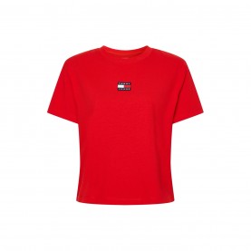 тениска,дамски,топове,tommy,jeans,logo,t,shirt,deep,crimsn,xnl