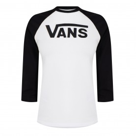 тениска,дамски,тениски,vans,mid,sleeve,raglan,t,shirt,white