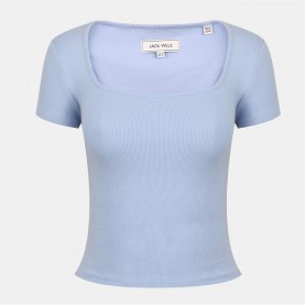 тениска,дамски,тениски,дамски,топове,jack,wills,squneck,ss,tee,ld54,brunerra,blue