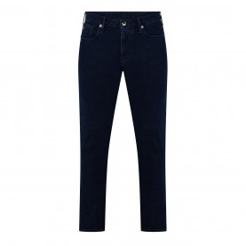 Дънки EMPORIO ARMANI Men's Slim Fit J06 Jeans - Solid Blue 0942 дънки,мъжки,дънки,emporio,armani,men's,slim,fit,j06,jeans,solid,blue,0942
