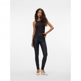 елек,дамски,дънки,vero,moda,women's,mid,waist,coated,skinny,jeans,black