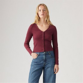 дамски,топове,levis,levis,muse,ls,tee,burgundy