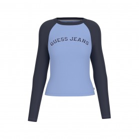 дамски,топове,guess,guess,varsity,rgln,t,ld51,blue,multi