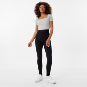дънки,дамски,дънки,jack,wills,toni,skinny,high,rise,jeans,solid,black