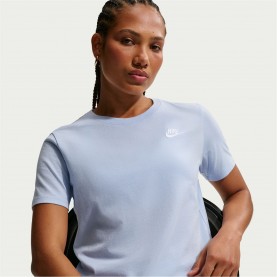 Тениска Nike Sportswear Women's Club T-Shirt - Hydrogen Blue тениска,разпродажба,nike,дамски,тениски,дамски,топове,nike,sportswear,women's,club,t,shirt,hydrogen,blue