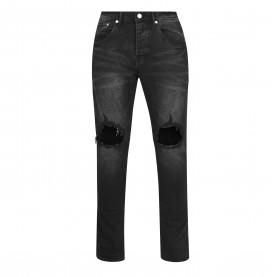 Дънки Purple Brand Mid Rise Distressed Jeans - Black Blowout дънки,мъжки,дънки,purple,brand,mid,rise,distressed,jeans,black,blowout