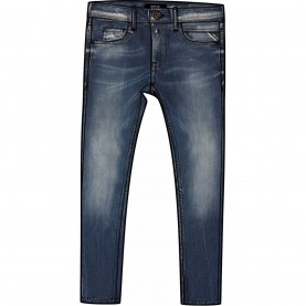 юношески,дънки,детски,3/4,панталони,replay,junior,wallys,slim,fit,jeans,dark,indigo,410