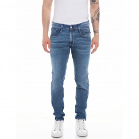 дънки,мъжки,дънки,replay,hyperflex,anbass,slim,jeans,mid,wash,or2