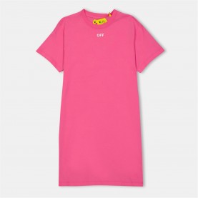 рокля,детски,облекла,off,white,off,tee,dress,jn99,fuchsia,white