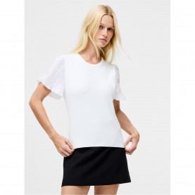 Тениска French Connection Women's Krista Regular Fit T-Shirt - White тениска,дамски,топове,french,connection,women's,krista,regular,fit,t,shirt,white