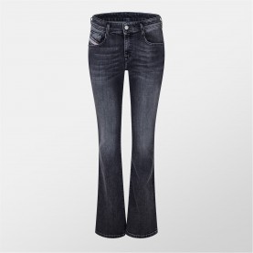 дънки,дамски,дънки,diesel,1969,d,ebbey,bootcut,and,flare,jeans,washed,black