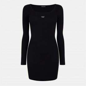 дамски,поли,и,рокли,guess,guess,ls,rib,drs,ld54,jet,black,a996