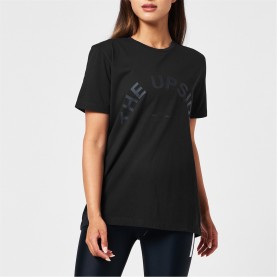 тениска,дамски,топове,the,upside,logo,t,shirt,black