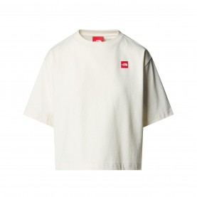 Дамска тениска The North Face Womens Red Box Boxy T-Shirt - White Dune дамска,тениска,дамски,топове,the,north,face,womens,red,box,boxy,t,shirt,white,dune