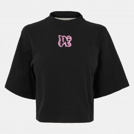 Дамска тениска Palm Angels Womens Oversized T-Shirt - Black дамска,тениска,дамски,топове,palm,angels,women,s,oversized,t,shirt,black