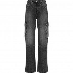 дънки,дамски,дънки,hugo,galese,cargo,jeans,dark,grey