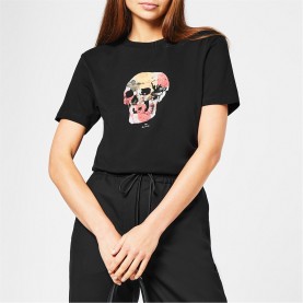 тениска,дамски,топове,ps,paul,smith,skull,t,shirt,blacks79